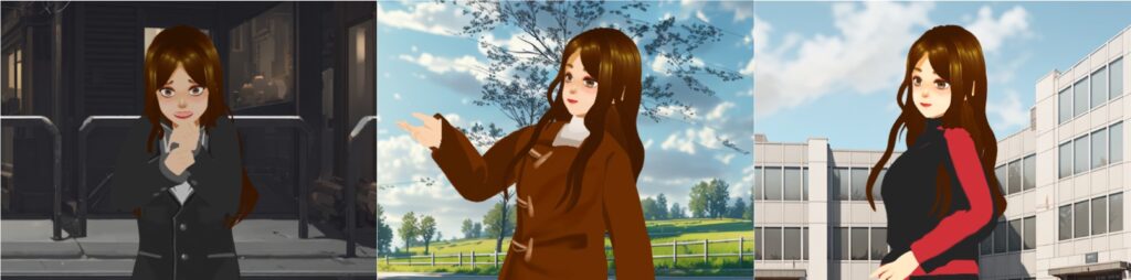 Different character brightness are suitable for different scenes.