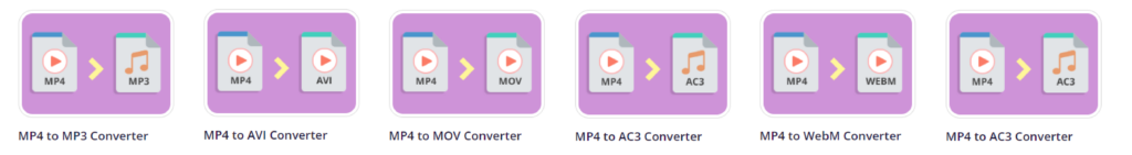 VP Online video converter example