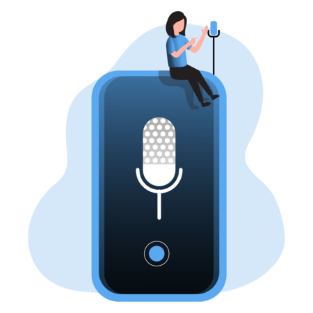 illustration about the text-to-speech feature with lip synchronization