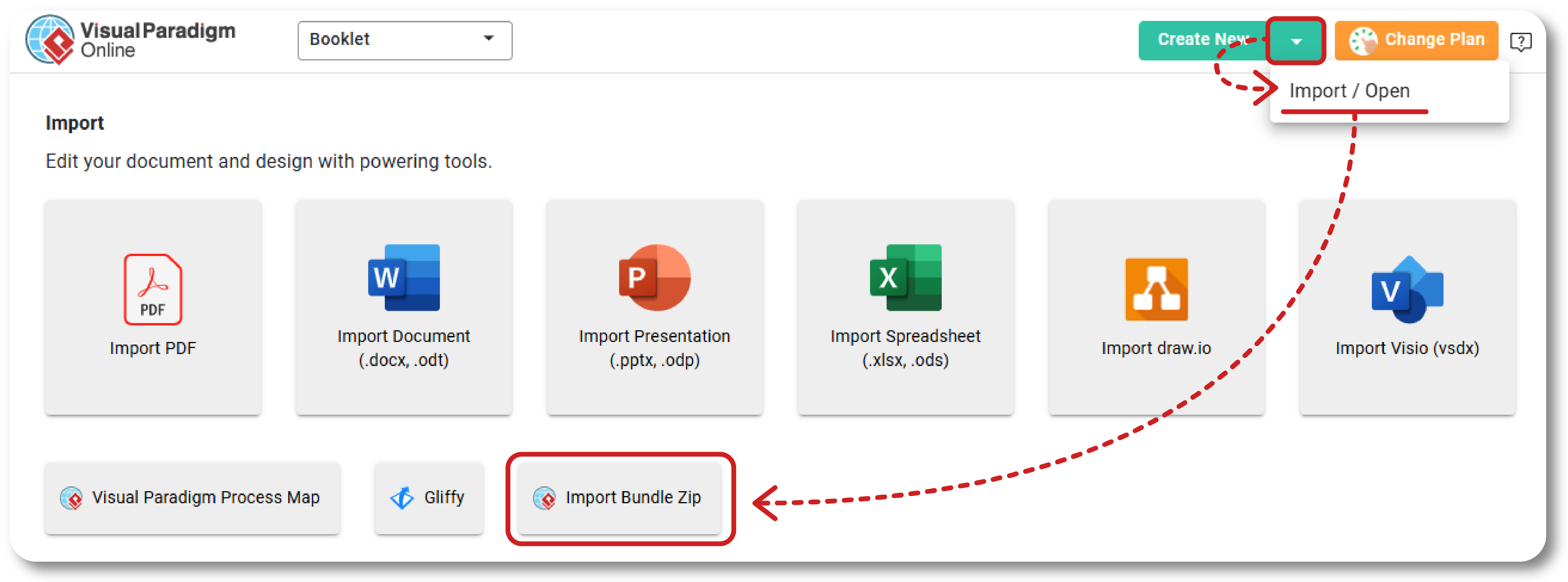 Flow to import the Bundle Zip to our workspace.