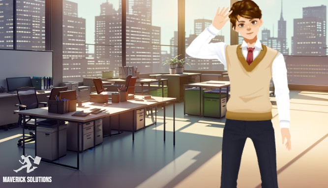 Creating a Professional Office Scene Animation with AniFuzion