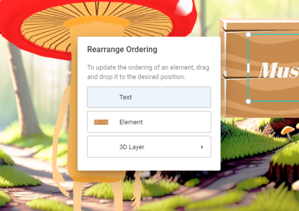 coexistence of 2D and 3D animation layers in the animation maker