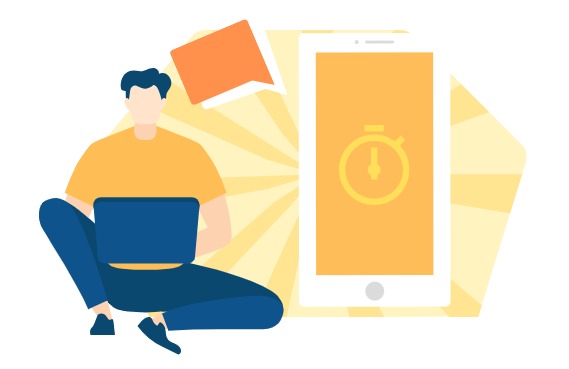 Illustration showing the creation of explainer video