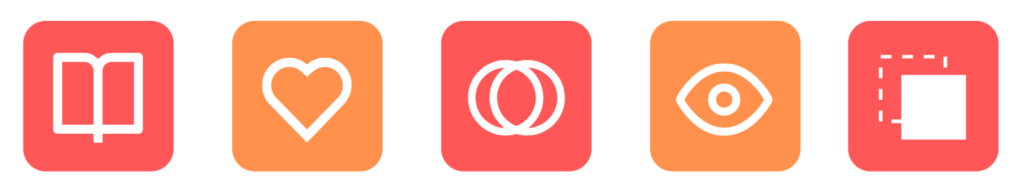 Icons showing tips for choosing the scene background.