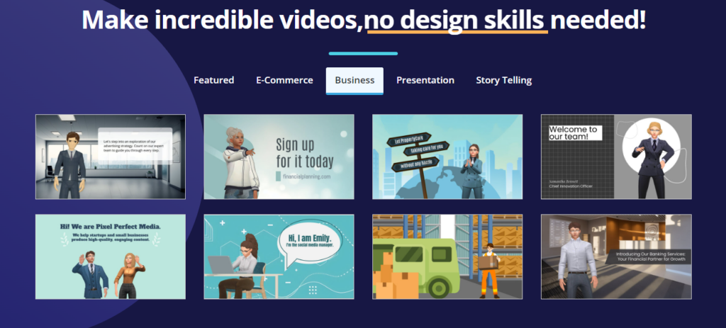 Start creating animation with templates and customized them as your own work now