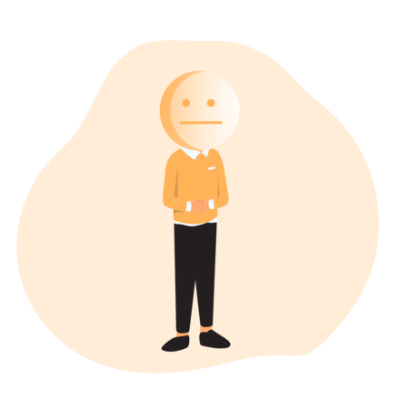 Illustration showing the idea of emotion of the 3D characters