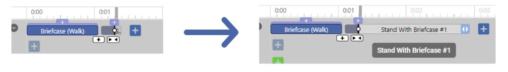 We can drag the updated pose to control how long we want to repeat it.