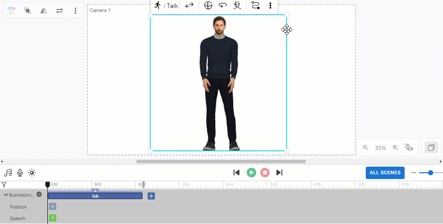 Steps about how to customize pre-made actions