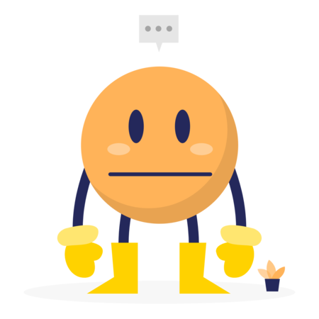 Illustration showing the idea of emotion of the 3D characters