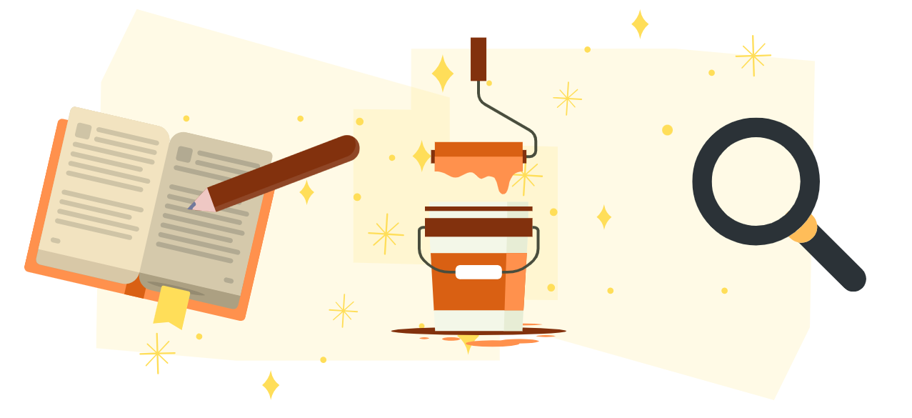 Illustration about tips to choose a suitable background.