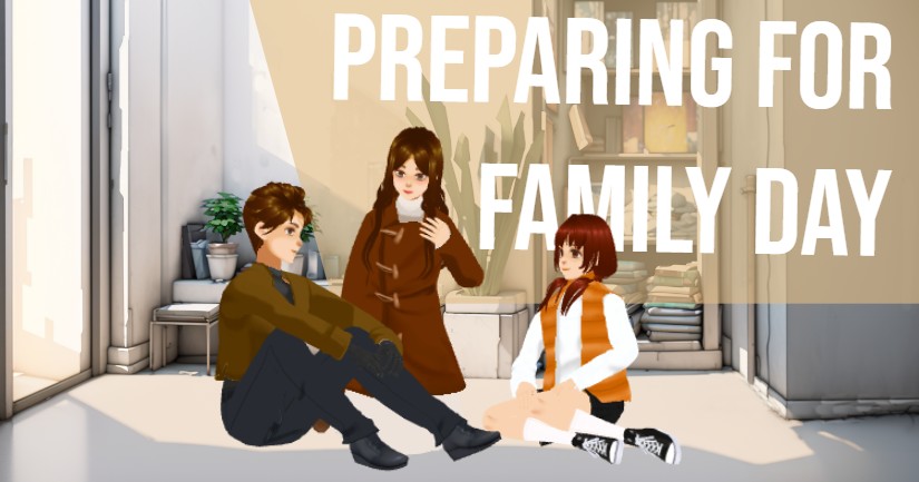 3D character template about family day discussion