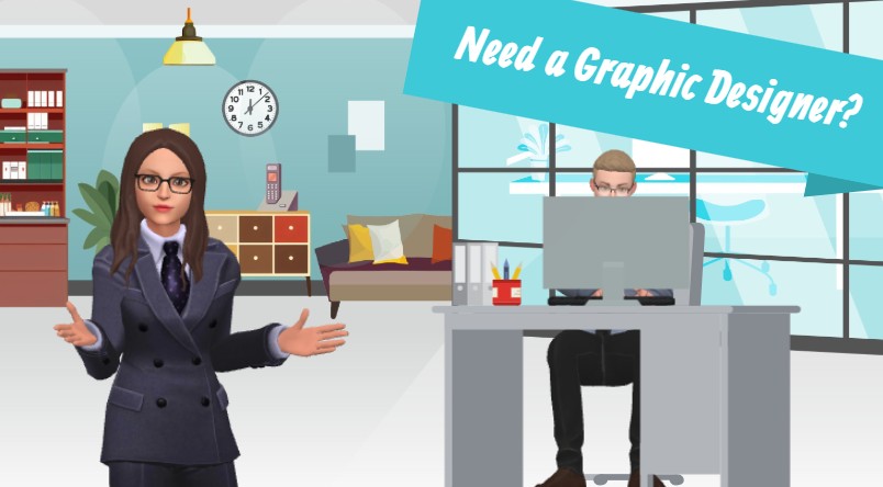 3D character template about hiring agency