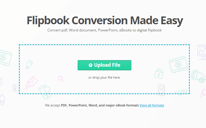 Upload the documents to the workspace and convert them to digital flipbooks.